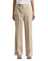 Peserico Cropped Straight-leg Pants In Amber Beige