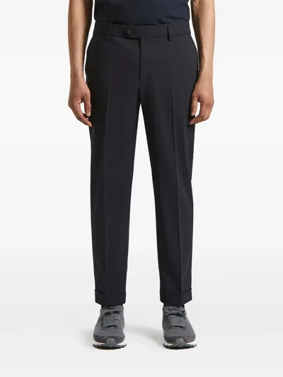 Peserico Cuffed Trousers In Black
