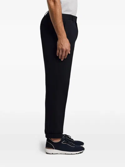 Peserico Cuffed Trousers In Black