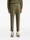 Peserico Cuffed Trousers In Green