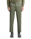 Peserico Curtain Style Wool Trousers In Green