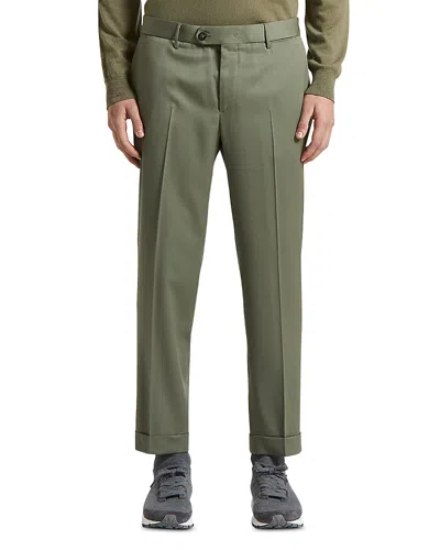 PESERICO CURTAIN STYLE WOOL TROUSERS