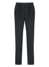 Peserico Straight Cotton Trousers Elastic Waist
