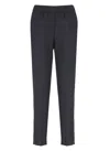 Peserico Dark Blue Merino Wool Pants