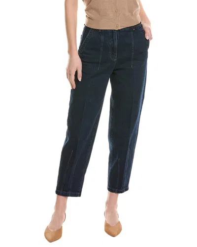 Peserico Dark Wash Relaxed Jean In Blue