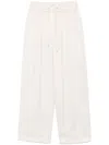 Peserico Diagonal-pockets Trousers In Nude
