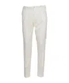 Peserico Diagonal Zipper Casual Pantsdiagonal Zipper Casual Pants In White