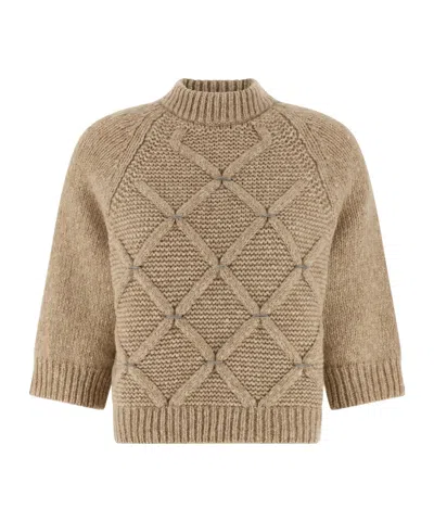 PESERICO PESERICO DIAMOND KNIT SWEATER