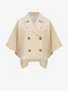 Peserico Double-breasted Lightweight Twill Trench Coat