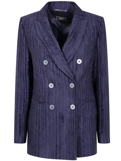 PESERICO PESERICO DOUBLE BREASTED VELVET JACKET