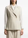 Peserico Double-breasted Waistcoat In Neutral