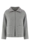 Peserico Double Cloth Jacket In Gray