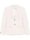 Peserico Single-breasted Suit Jacket In Pink