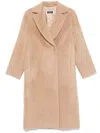 Peserico Double-breasted Alpaca-wool Blend Coat In Multi