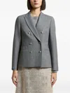 Peserico Double-breasted Blazer In Multi
