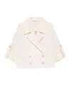 Peserico Double-breasted Jacket In White