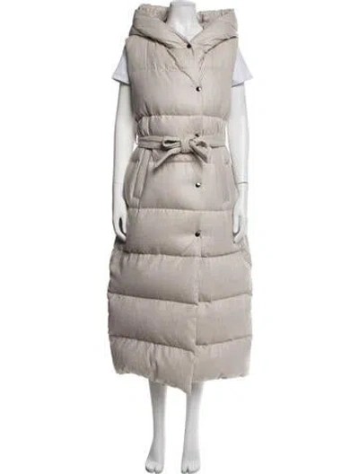 Pre-owned Peserico Down Coat In Neutrals