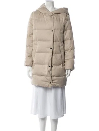 Pre-owned Peserico Down Coat In Neutrals
