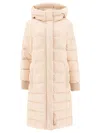 Peserico Down Coat With Punto Luce In Beige