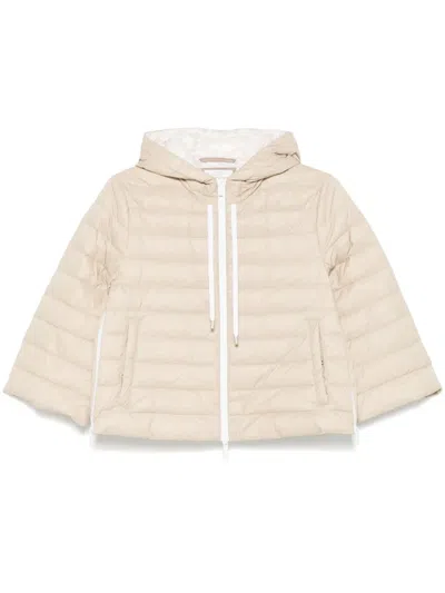 Peserico Down Jacket In Neutrals
