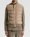 Peserico Down Vest In Brown