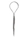 Peserico Draped Necklace In Grey