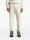 Peserico Drawstring Cargo Trousers In Neutral