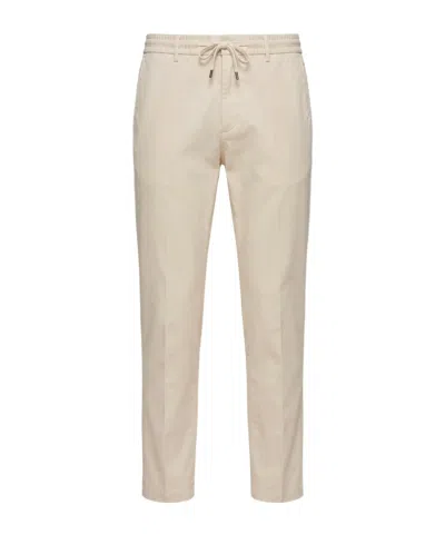 Peserico Drawstring-waistband Trousers In Neutral