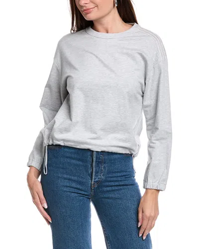 Peserico Drawstring Hem Sweatshirt In Gray