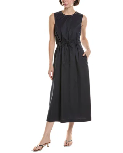 Peserico Drawstring Midi Dress In Multi