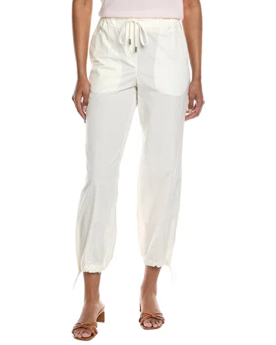 Peserico Drawstring Parachute Pant In White