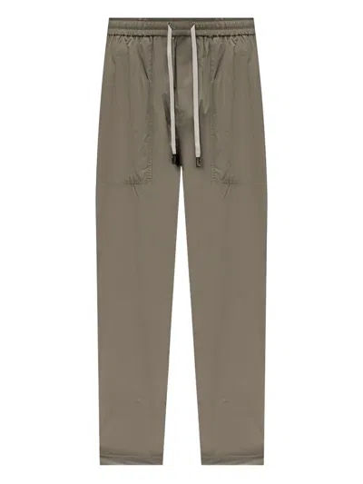 Peserico Drawstring Pocket Trousers In Gray