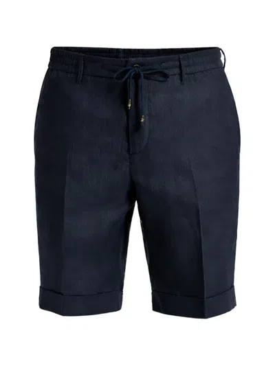 Peserico Drawstring Shorts In Blue