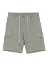 Peserico Drawstring Shorts In Grey