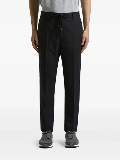 Peserico Drawstring Trousers In Black