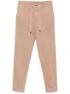 Peserico Elasticated-waistband Trousers In Brown