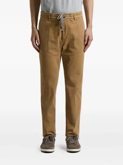 Peserico Drawstring Trousers In Brown