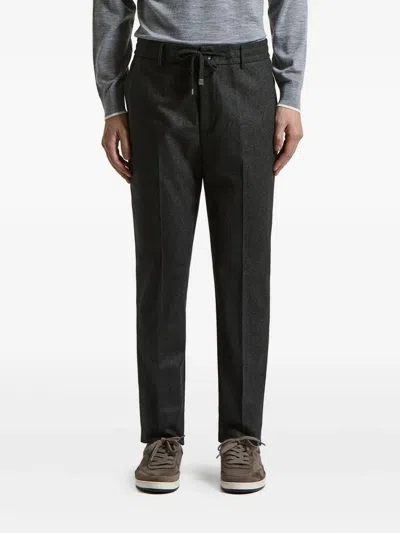 Peserico Drawstring Trousers In Gray