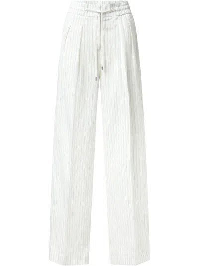 Peserico Drawstring Trousers In White