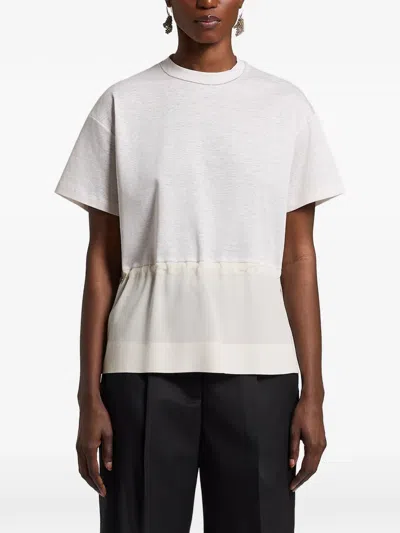 Peserico Drawstring T-shirt In Pattern