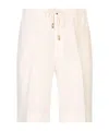 Peserico Drawstring Turned-up Shorts In White