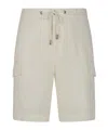 Peserico Drawstring-waist Shorts In White
