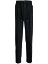 Peserico Tailored Flannel Trousers In Blue