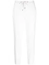 Peserico Drawstring-waist Track Trousers In White