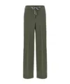Peserico Shimmering Sweatpants Drawstring Waistband In Green