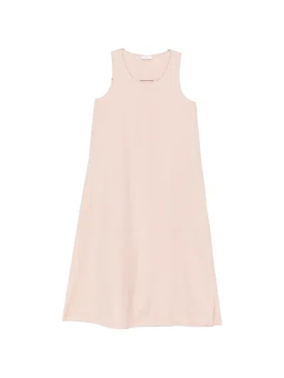 Peserico Drawstring-hem A-line Midi Dress In Gray