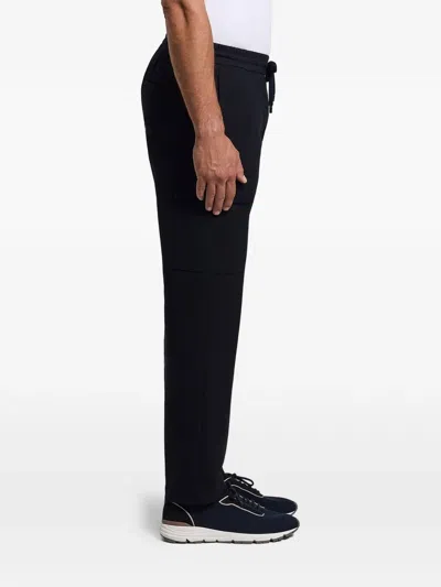 Peserico Drawstring-waist Track Pants In Blue