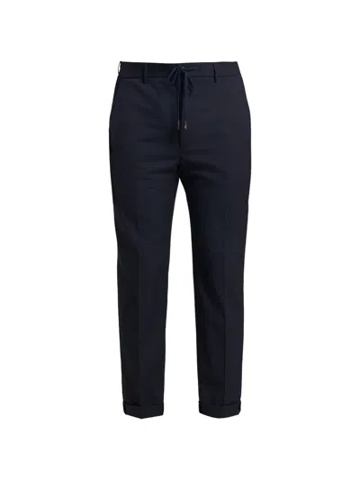Peserico Drawstring-waistband Trousers In Black