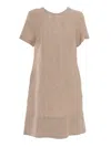 Peserico Midi Dress In Beige
