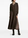 Peserico Sparkle-knit A-line Midi Dress In Multi